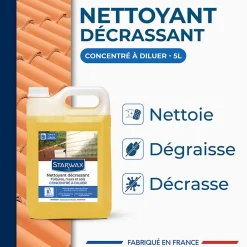 Starwax Nettoyant décrassant toitures, murs et sols gros nettoyage 5L