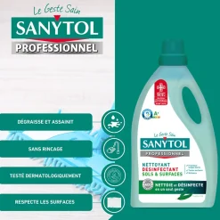 Sanytol Nettoyant désinfectant sols et surfaces eucalyptus 5L Best