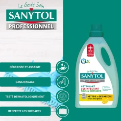 Sanytol Nettoyant désinfectant sols et surfaces citron 5L Best
