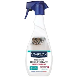 Starwax Nettoyant désinfectant suprodorant milieu animal 500ml