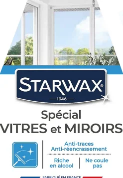 Starwax Nettoyant pulvérisateur spécial vitres et miroirs à l'alcool 0,5L