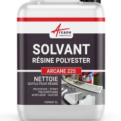 Arcane Industries Nettoyant Solvant Résine Polyester - Substitut acétone - 5 L - Sale