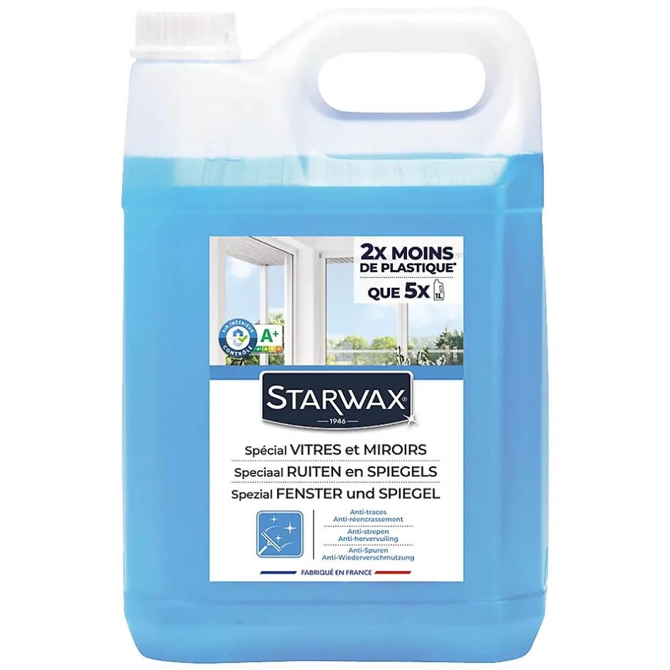 Starwax Nettoyant spécial vitres anti-traces à l'alcool 5L Outlet