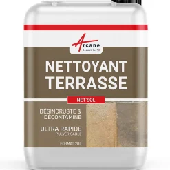 Arcane Industries Nettoyant terrasse professionnel rapide pavé autobloquant pierre béton - 20 L -