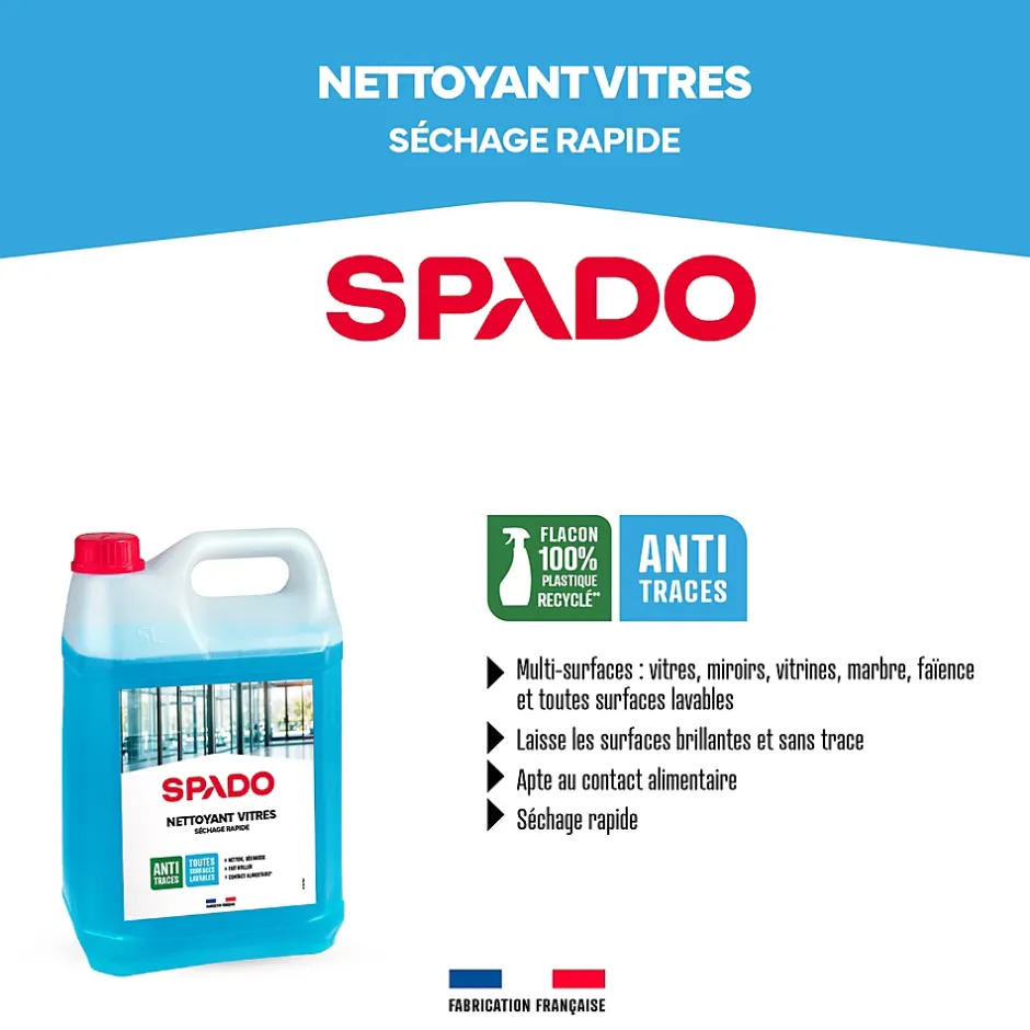 Spado Nettoyant vitres - séchage rapide 5L Sapdo Best