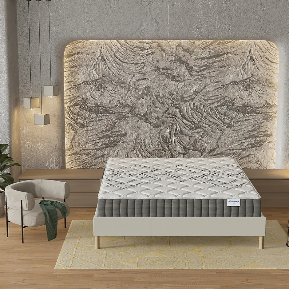 November Sleep Matelas Ressorts Ensachés 120x190 cm ELIHA Epaisseur 20 cm Discount