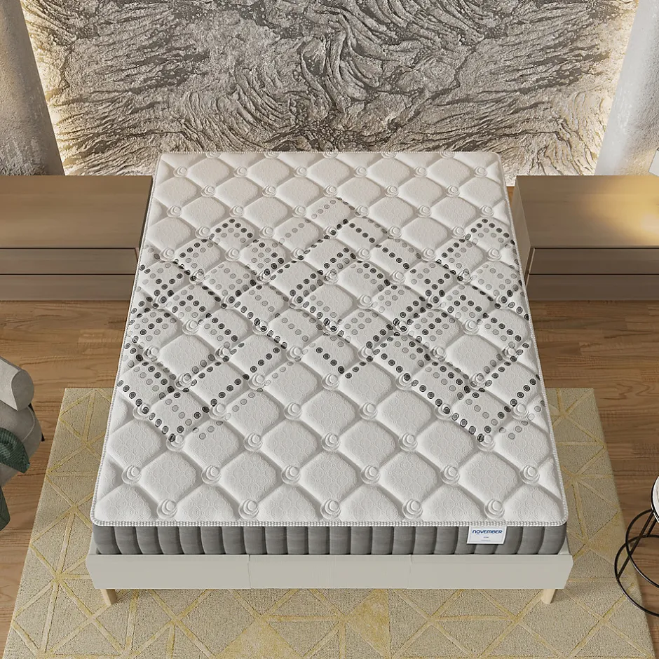 November Sleep Matelas Ressorts Ensachés 120x190 cm ELIHA Epaisseur 20 cm Discount