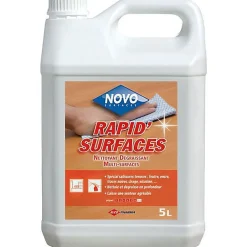 Le Plus De L'Entretien NOVO RAPID'SURFACES bidon de 5L - Nettoyant Dégraissant Parfumé Multi-Surfaces