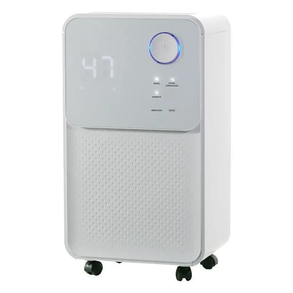 Oceanic Deshumidificateur dair electrique - Extraction 12 litres/jour - Sechage du linge - Drainage continu - Affichage LED