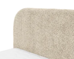 Best Mobilier Orane - lit coffre - 180x200 cm - en tissu bouclette -