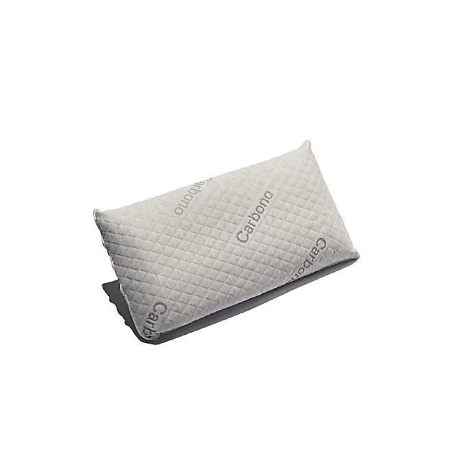 Eccox Oreiller - - Carbone - 60 x 40 cm - Fermeté moyenne - Housse amovible Hot