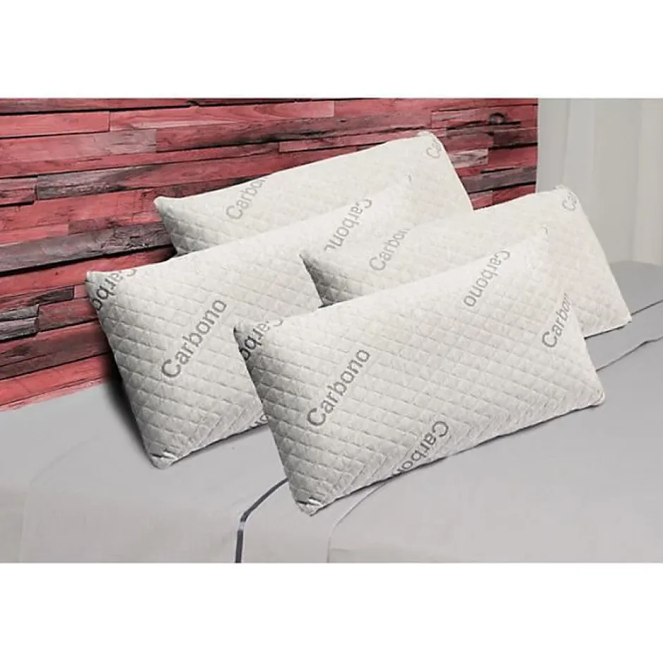 Eccox Oreiller - - Carbone - 90 x 40 cm - Fermeté Moyenne - Housse Amovible Online