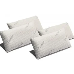 Eccox Oreiller - - Carbone - 70 x 40 cm - Fermeté Moyenne - Housse Amovible