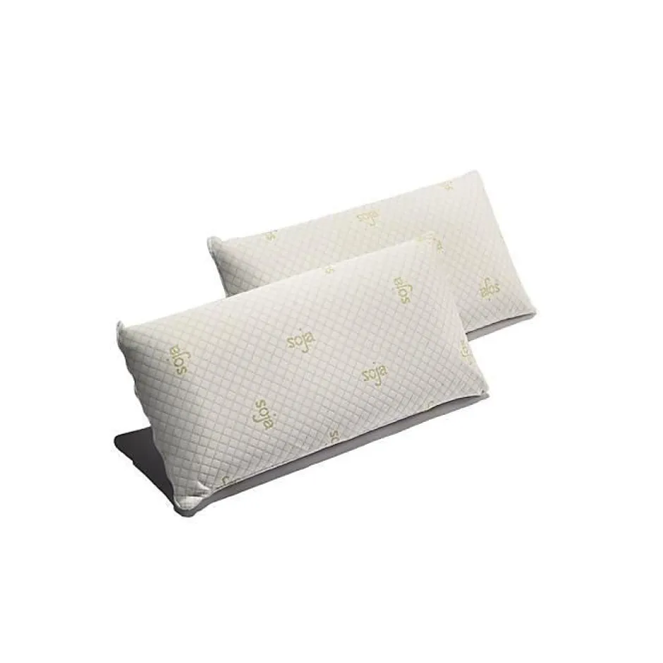 Eccox Oreiller - - Mousse à mémoire Soja - 150 x 40 cm - Fermeté moyenne - Ergonomique