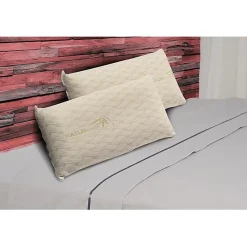 Eccox Oreiller - - Natur Care - 70 x 40 cm - Mousse à mémoire - Housse amovible - Beige New