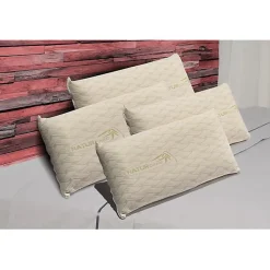 Eccox Oreiller - - Natur Care - 80 x 40 cm - Mousse à mémoire - Housse amovible - Beige