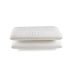 Eccox Oreiller - - Pack de 2 - 60x40 cm - Mousse à mémoire - Fermeté moyenne - Anti-acariens
