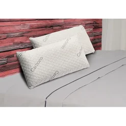 Eccox Oreiller - - Pack de 2 - 150 x 40 cm - Fermeté Moyenne - Mousse à Mémoire de Carbone Discount