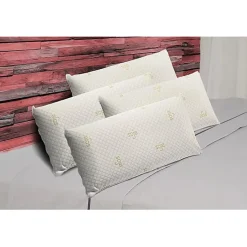 Eccox Oreiller - - Pack de 4 - Mousse à mémoire de forme - 90 x 40 cm - Fermeté moyenne Sale