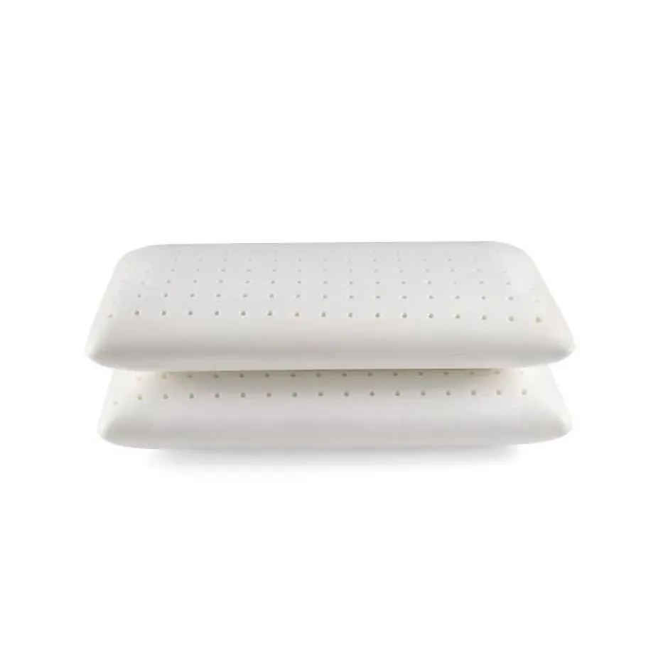 Eccox Oreiller - - Pack de 2 - Mousse à mémoire - 80x40 cm - Fermeté moyenne - Anti-acariens New