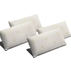 Eccox Oreiller - - Pack de 4 - Mousse à mémoire de forme - 150 x 40 cm - Fermeté moyenne New