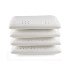 Eccox Oreiller - - Pack de 4 - 60x40 cm - Mousse à mémoire - Fermeté moyenne - Anti-acariens Clearance