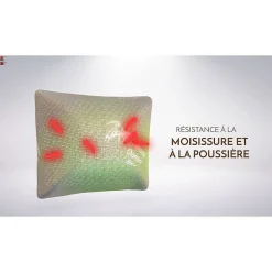 Herzberg Oreiller au Charbon de Bambou HG6050-BC