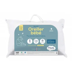 P’Tit Lit Oreiller Bébé - Coussin Enfant 40x60 cm - Enveloppe 100% Coton - Anti Acariens - Hypoallergénique - Oeko Tex- Conception Française New