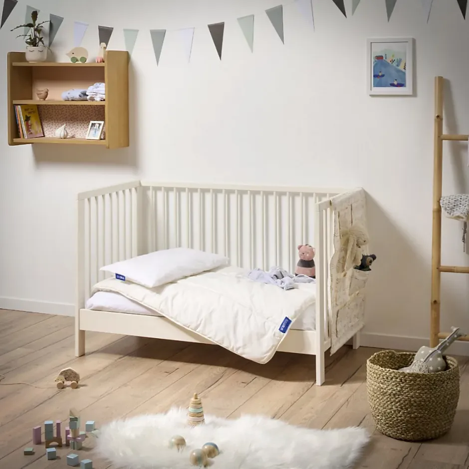 Bleu Calin Oreiller Bébé Moelleux 40x60cm COTON BIO New