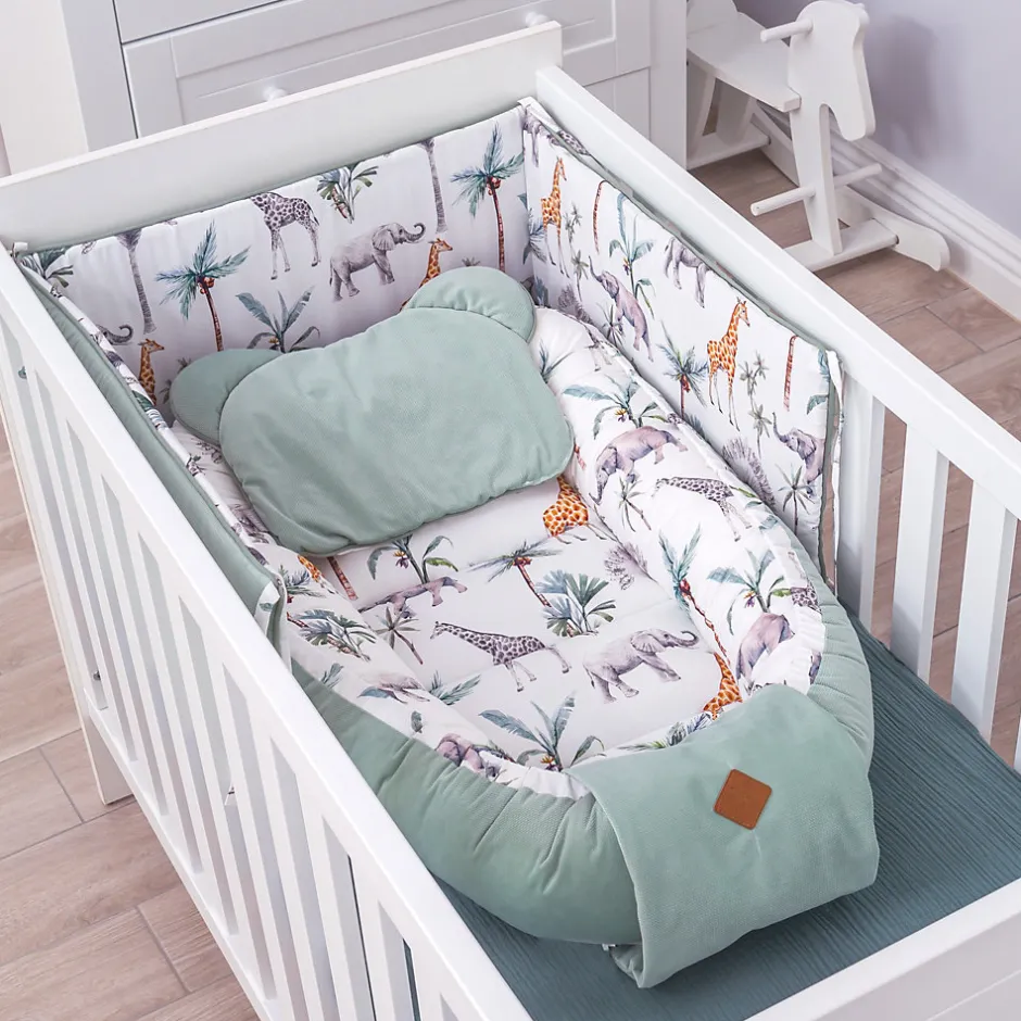 Sevira Kids Oreiller coussin plat réversible Safari