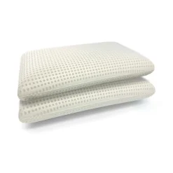 Talamo Italia Oreiller Daccardo, coussin "barre de savon" déhoussable en mousse à mémoire de forme 71x41h11 cm, lot de 4