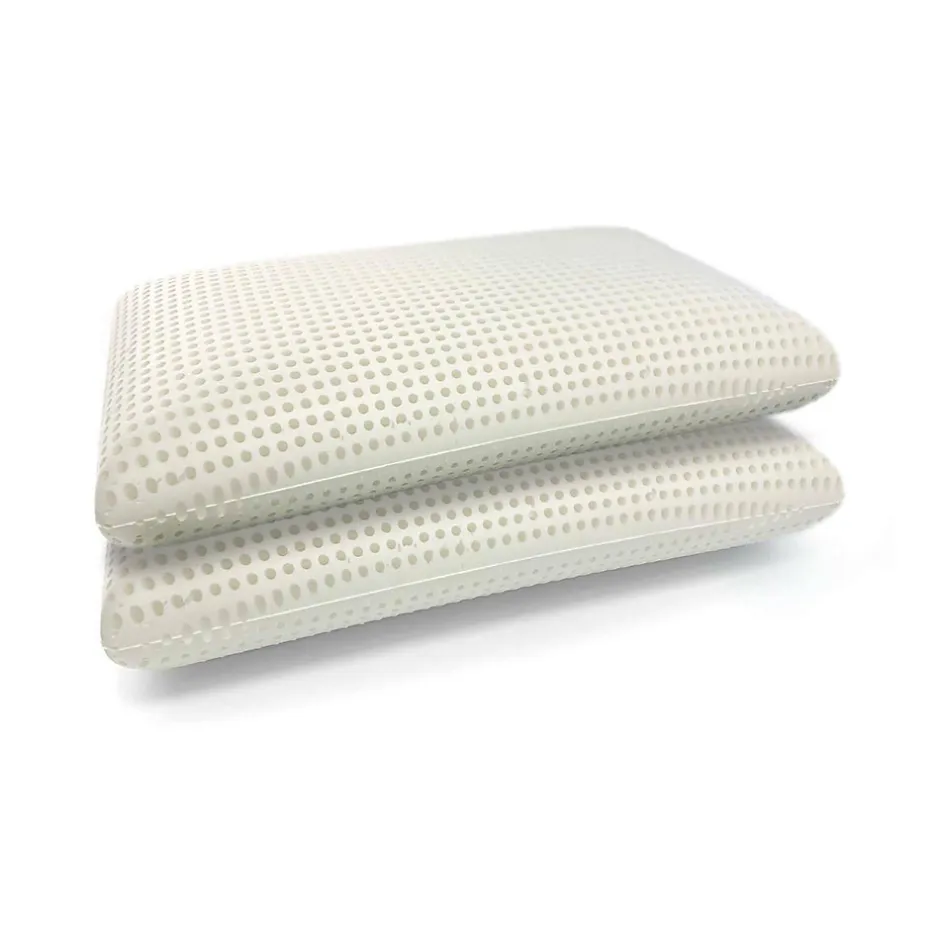 Talamo Italia Oreiller Daccardo, coussin "barre de savon" déhoussable en mousse à mémoire de forme 71x41h11 cm, lot de 4