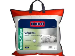 Dodo Oreiller ergonomique à mémoire de forme - 60x60 cm - VEGETAL