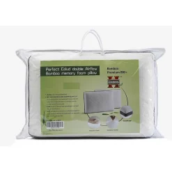 Herzberg Oreiller en bambou à mémoire de forme HG3D6040-WHT Discount