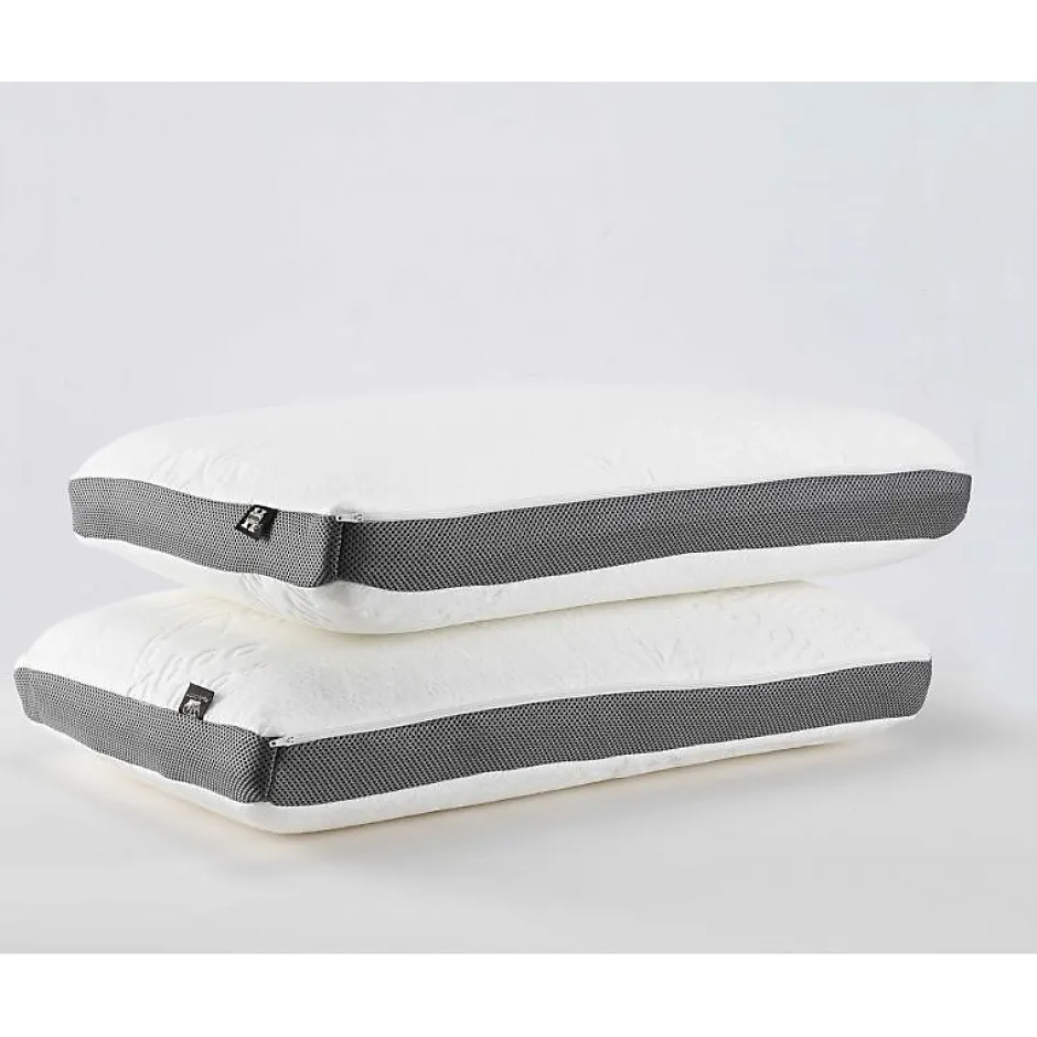 Herzberg Oreiller en bambou à mémoire de forme HG3D6040-WHT Discount