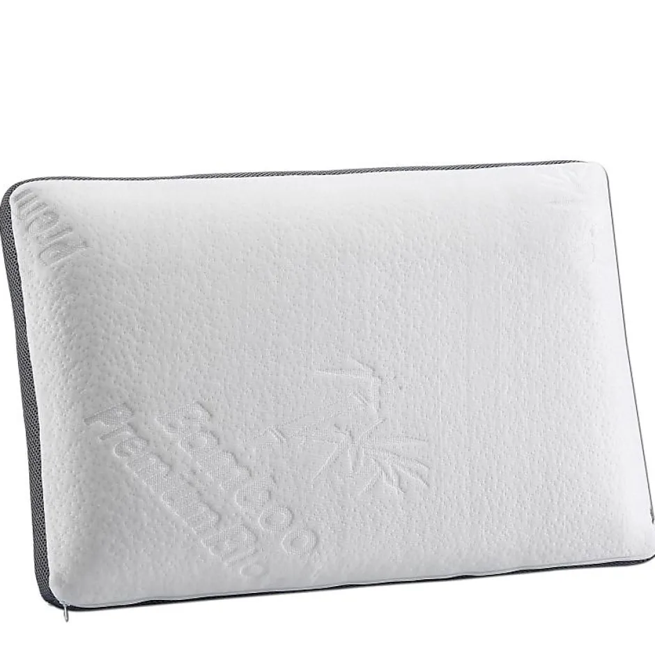 Herzberg Oreiller en bambou à mémoire de forme HG3D6040-WHT Discount