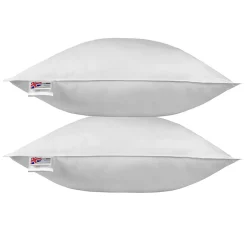 Homescapes Oreiller en microfibre 80 x 80 cm - lot de 2 -