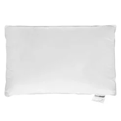 Homescapes Oreiller en microfibre et plumes de canard à double niveau de garnissage, 50 x 75 cm -