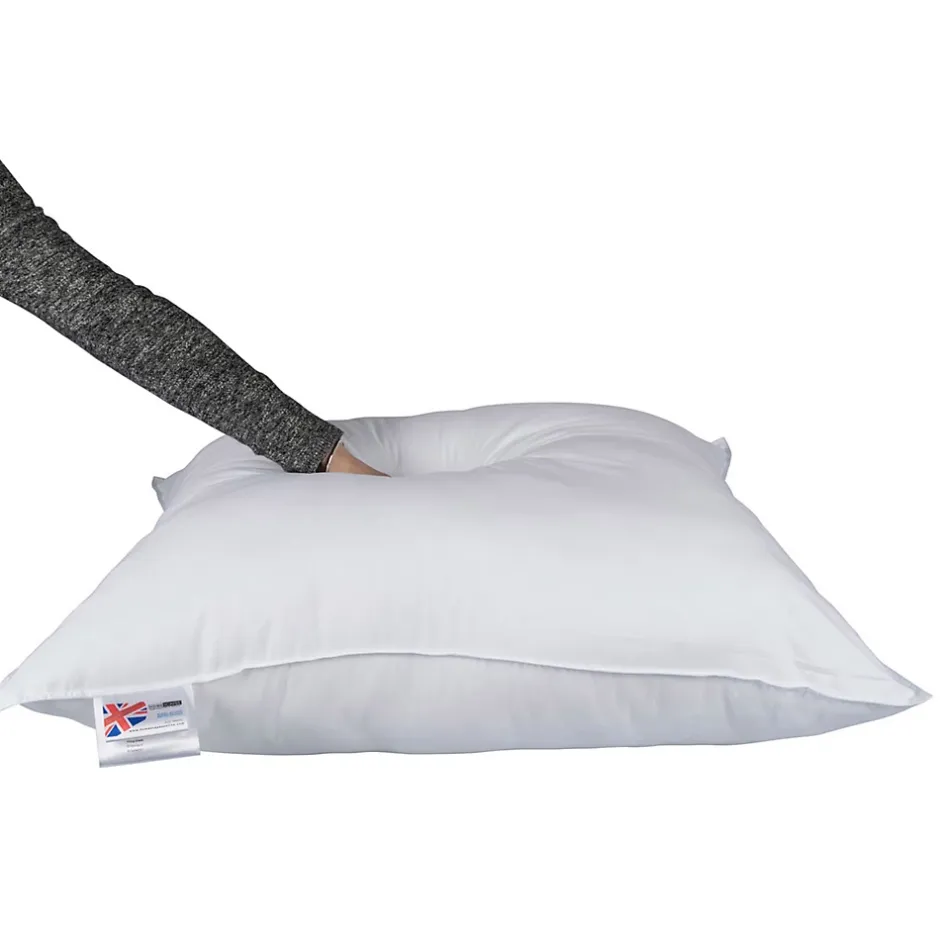 Homescapes Oreiller en plumes et duvet d'oie 80 x 80 cm - lot de 2 - Outlet