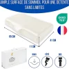 Inphysio Oreiller ergonomique anti-rides avec taie d'oreiller en soie - extra grande - 65x42x10 - ERGO Clearance