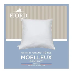 Lestra Oreiller Fjord Grand Hotel moelleux coton satin 65x65 Hot
