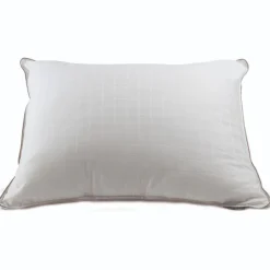Lestra Oreiller Microduv Mi-ferme coton satiné carreaux Sale