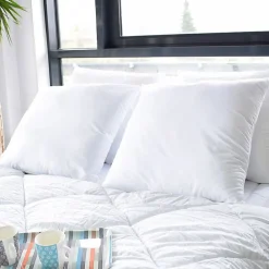 Bleu Calin Oreiller mémoire de forme 60x60 percale coton