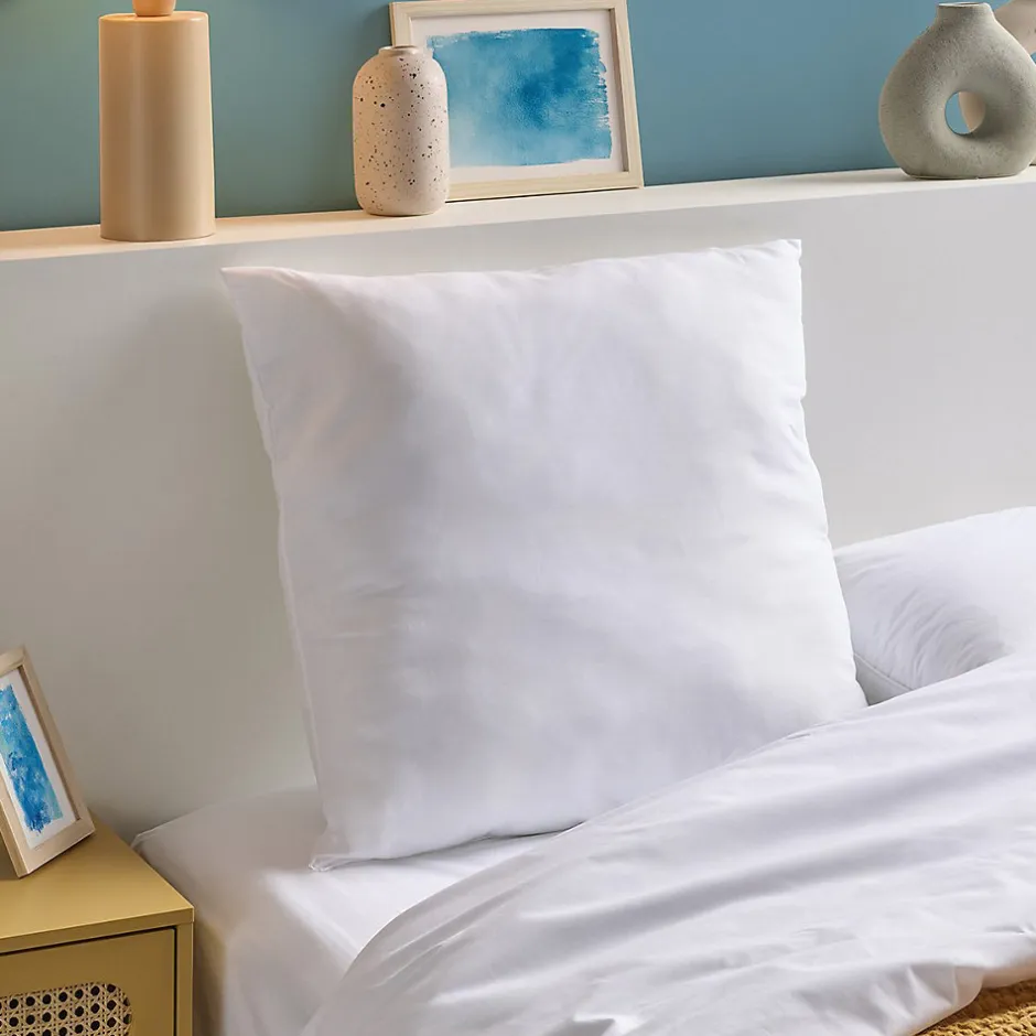 Bleu Calin Oreiller Moelleux 60x60cm LAVABLE À 95 C