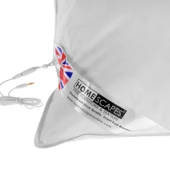 Homescapes Oreiller musical en duvet et en plumes de canard ultra moelleux 50 x 75 cm - Hot