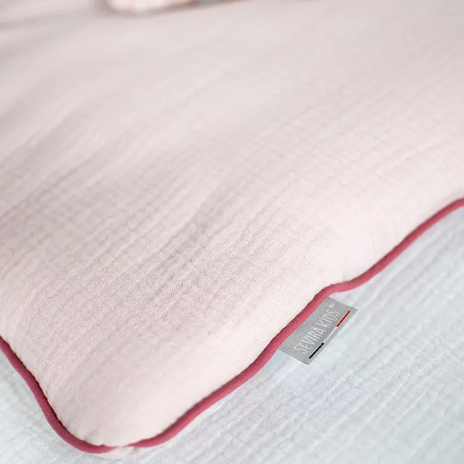 Sevira Kids Oreiller plat en gaze de coton Jeanne Best