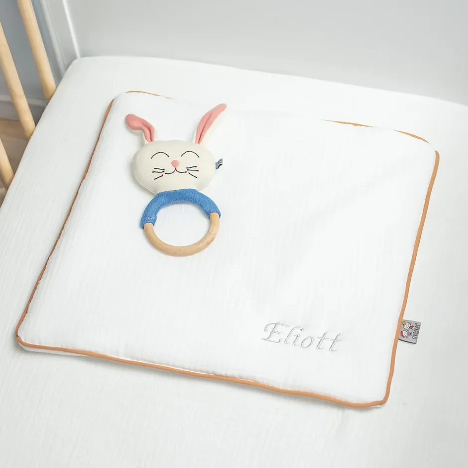 Sevira Kids Oreiller plat en gaze de coton Jeanne Sale