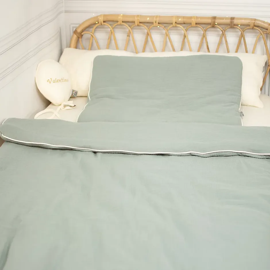 Sevira Kids Oreiller plat en gaze de coton Jeanne New