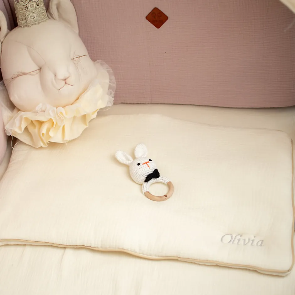 Sevira Kids Oreiller plat en gaze de coton Jeanne