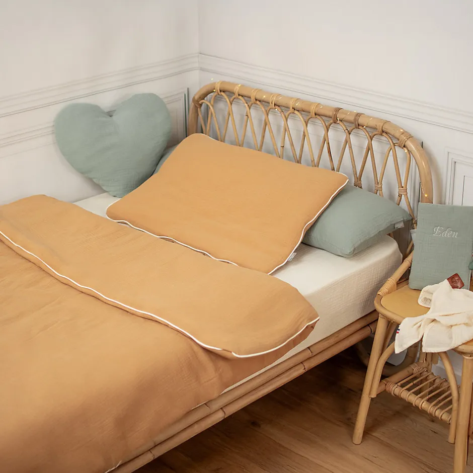 Sevira Kids Oreiller plat en gaze de coton Jeanne